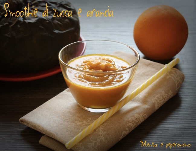 Smoothie di zucca e arancia
