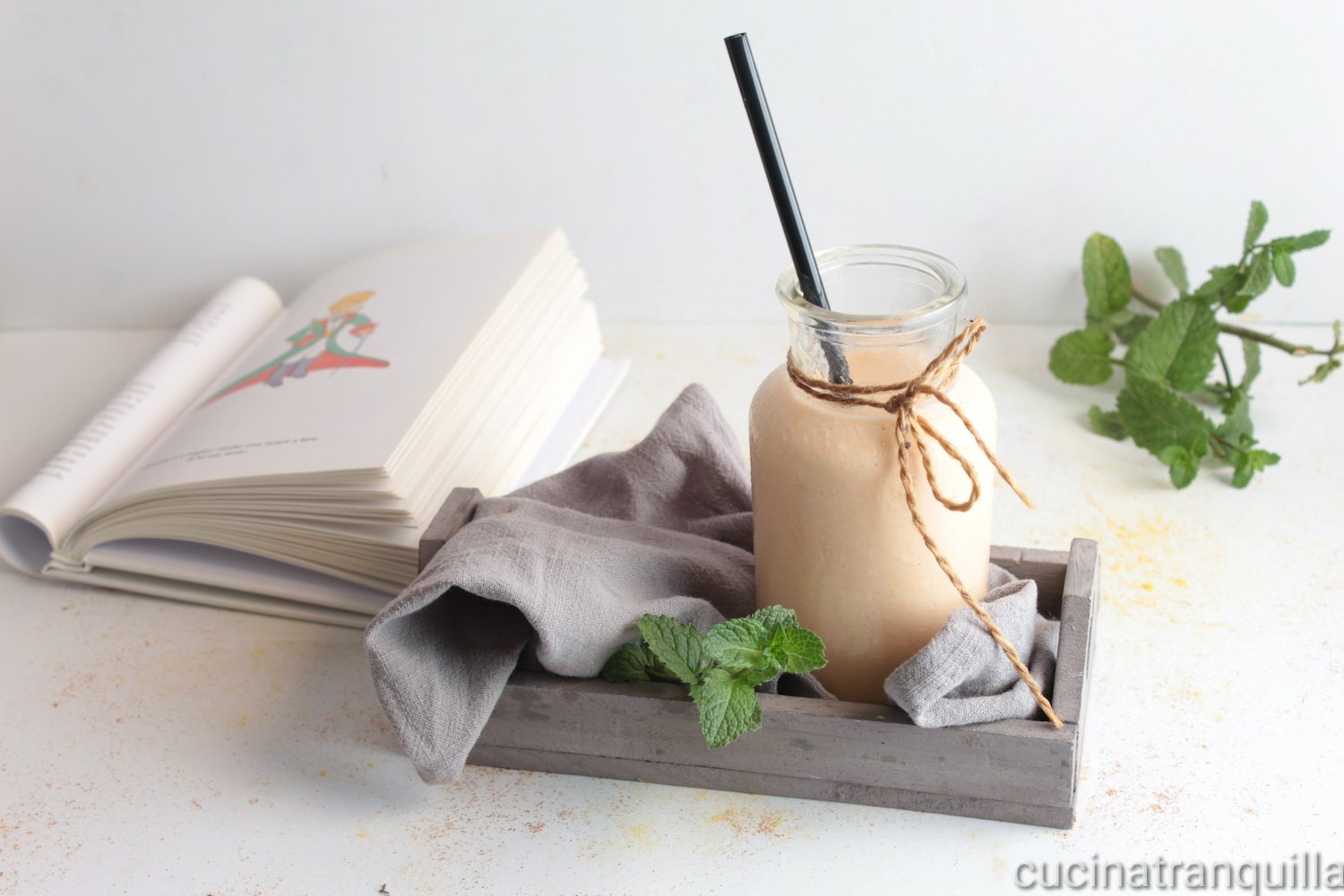 Smoothie melone e pesca