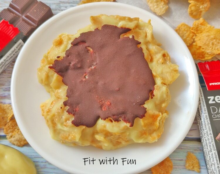Snack proteico con corn flakes 3 ingredienti 100 calorie