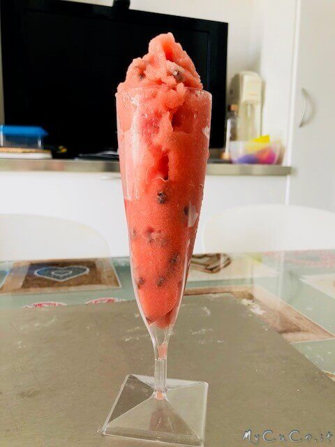 Sorbetto all’anguria con il cuco moulinex