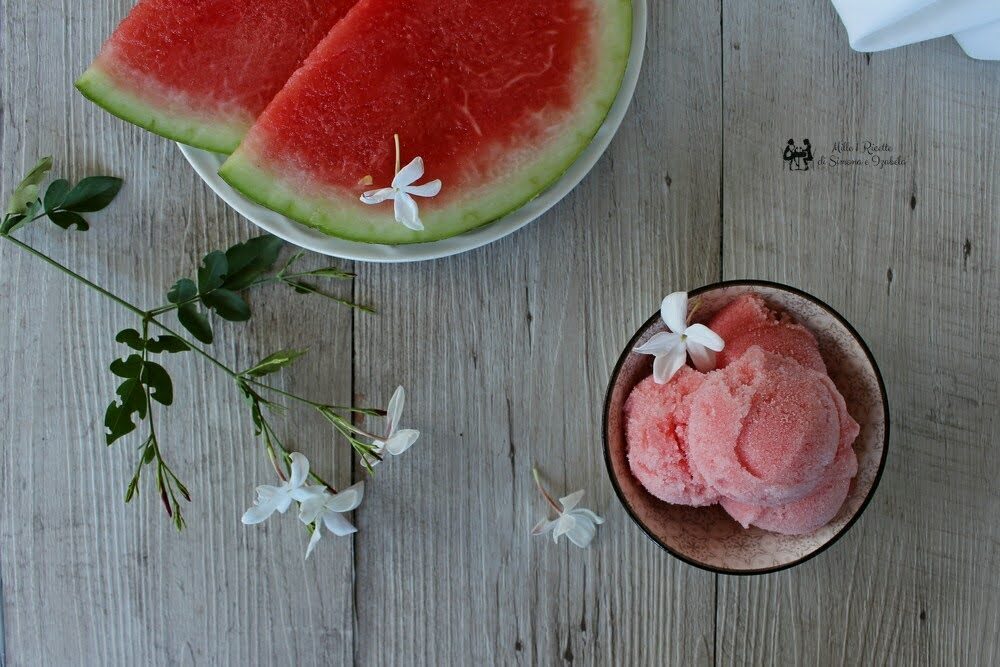 Sorbetto anguria e gelsomino