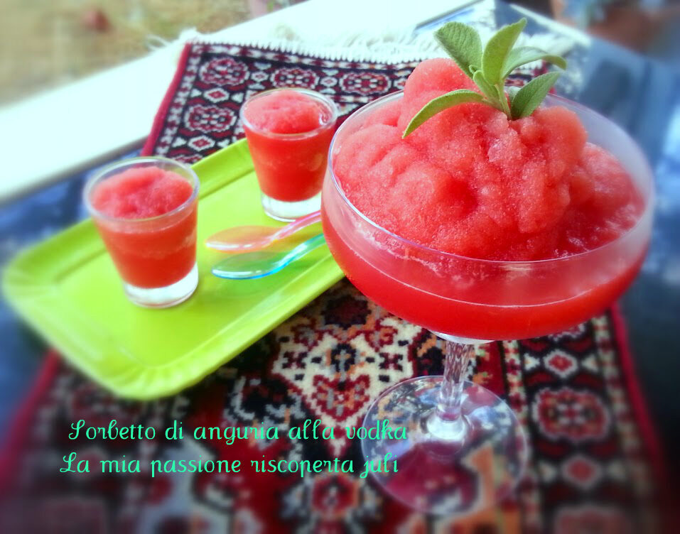 Sorbetto di anguria alla vodka
