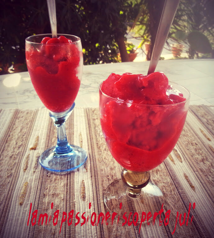 Sorbetto di fragole bimby