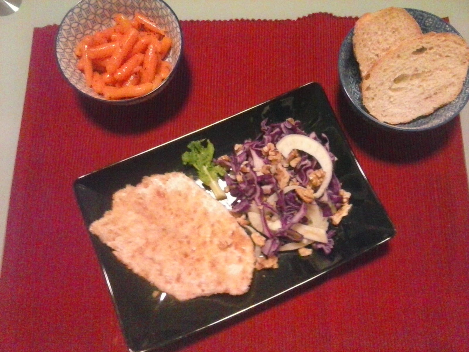 Sottilissima di tacchino con insalata croccante