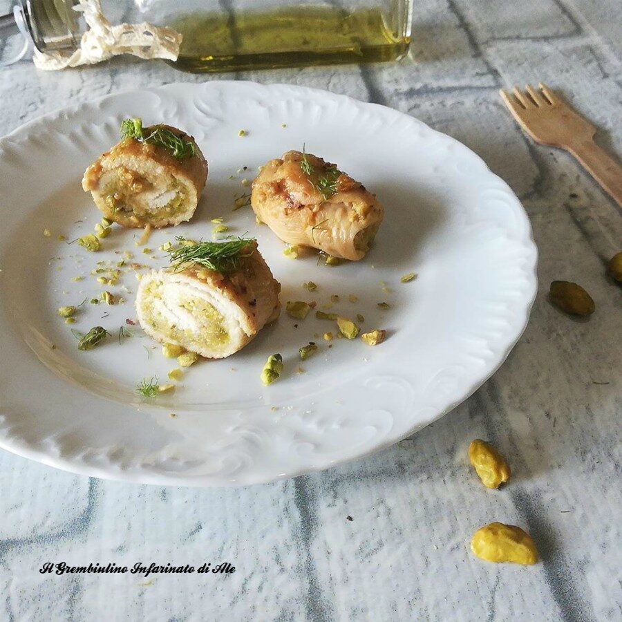 Sottilissime di pollo ai pistacchi