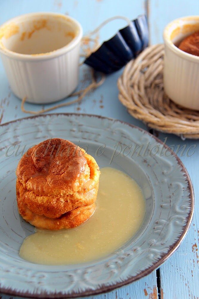 soufflè all’aringa e patate con salsa di porri e lemongrass