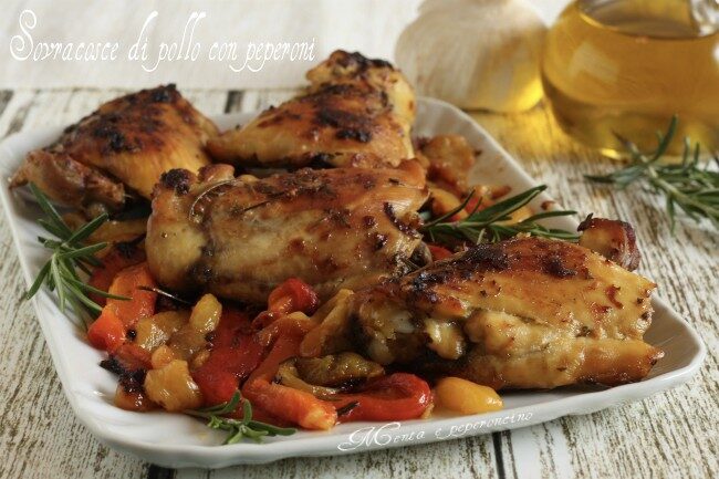 Sovracosce di pollo con peperoni