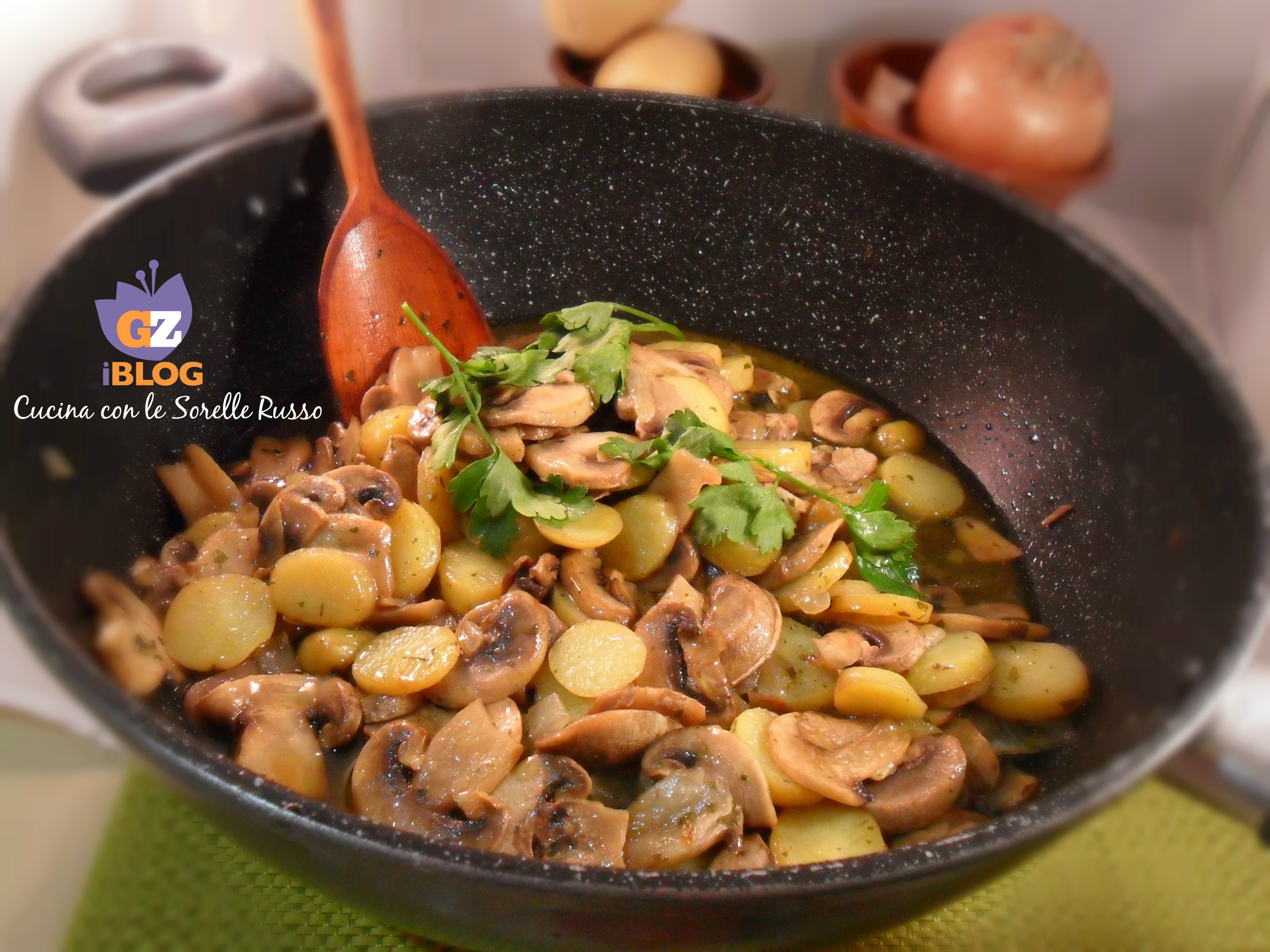 Spadellata di funghi e patate