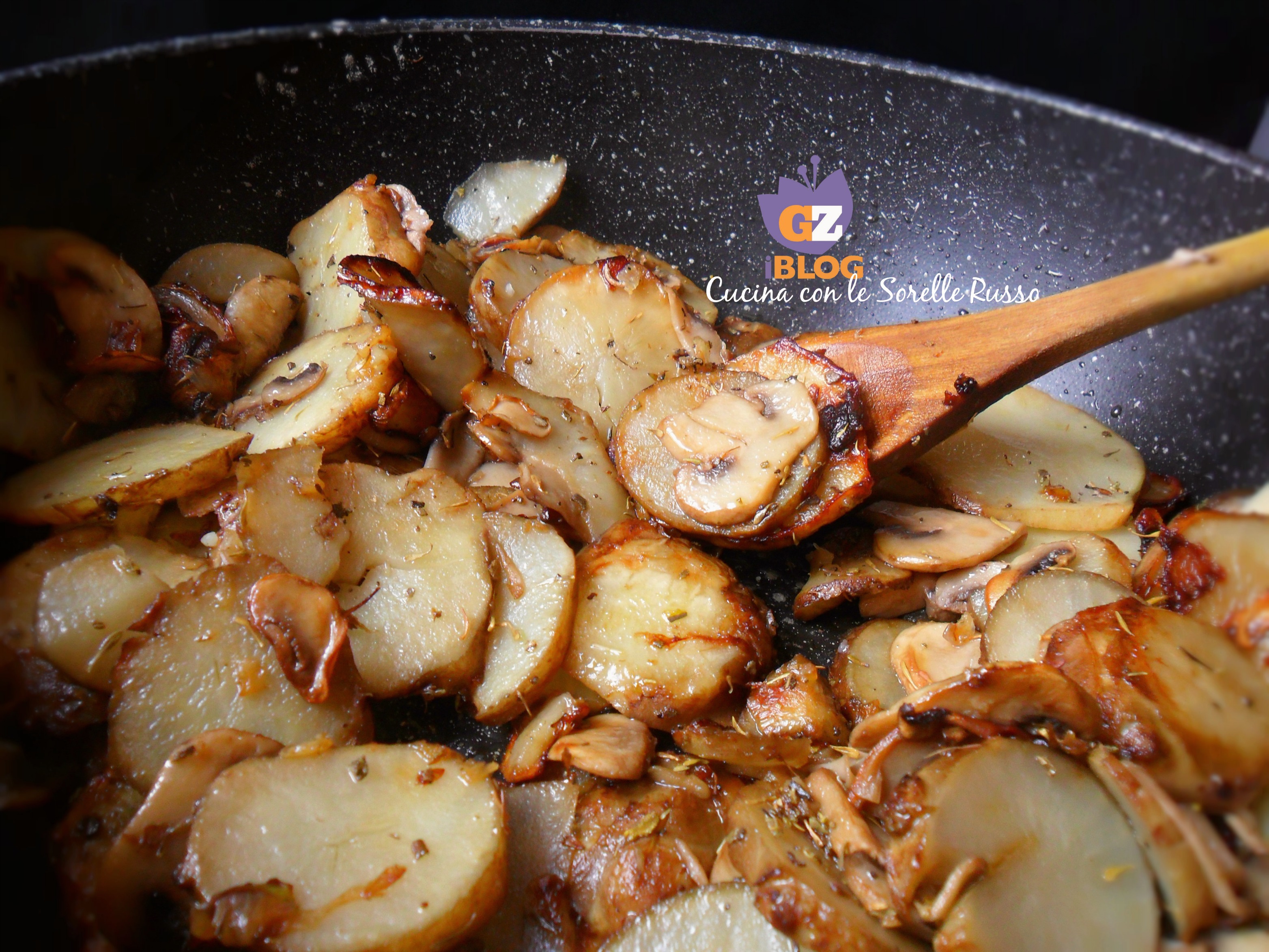 Spadellata di topinambur e funghi