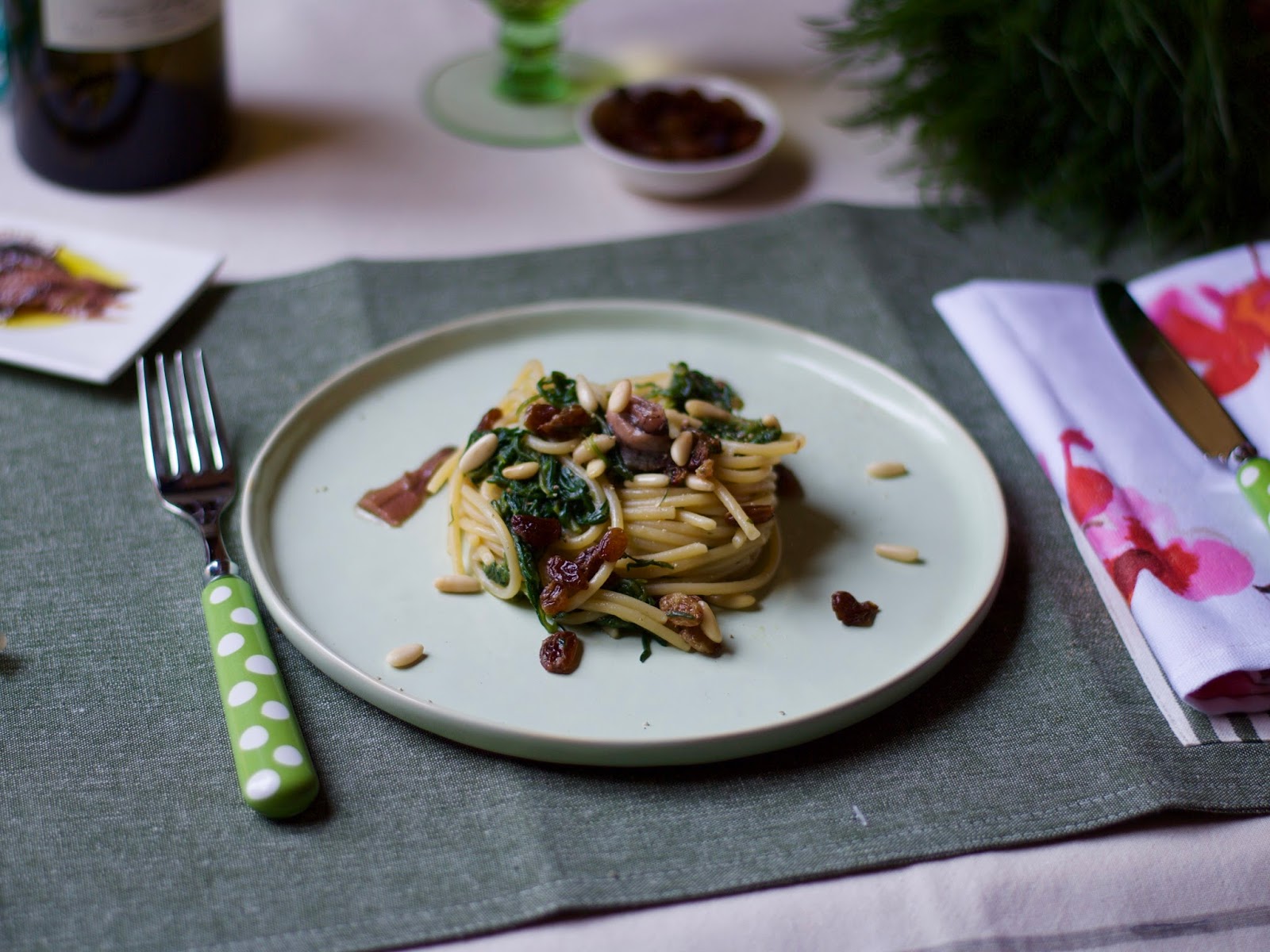Spaghetti agli agretti