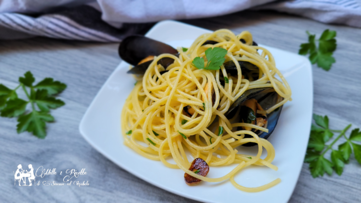 Spaghetti aglio olio e cozze