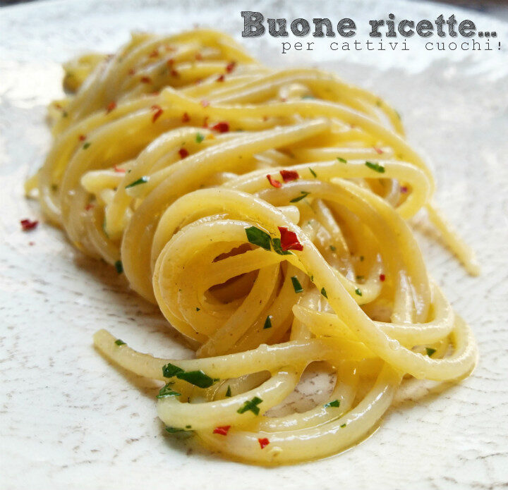Spaghetti aglio olio e peperoncino
