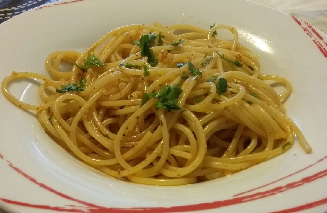 Spaghetti aglio, olio e peperoncino