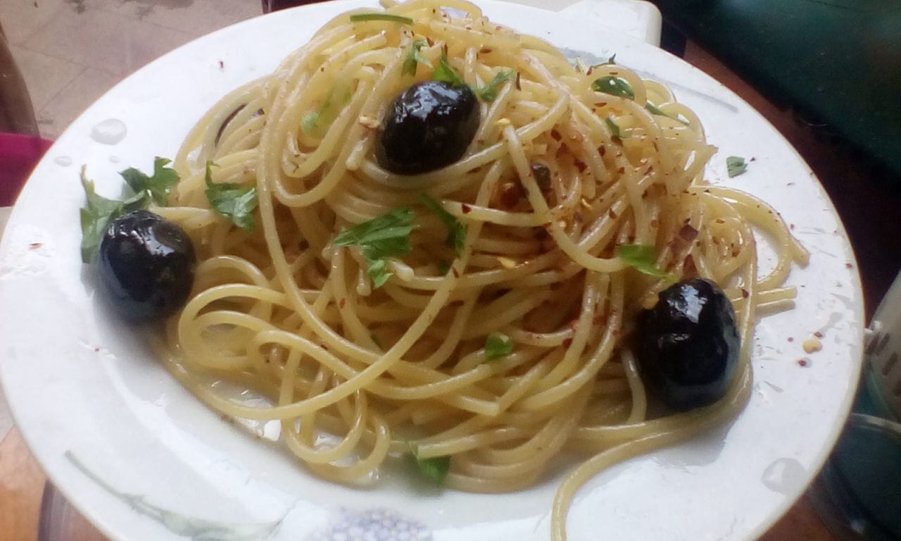 Spaghetti aglio, olio, peperoncino “risottati”