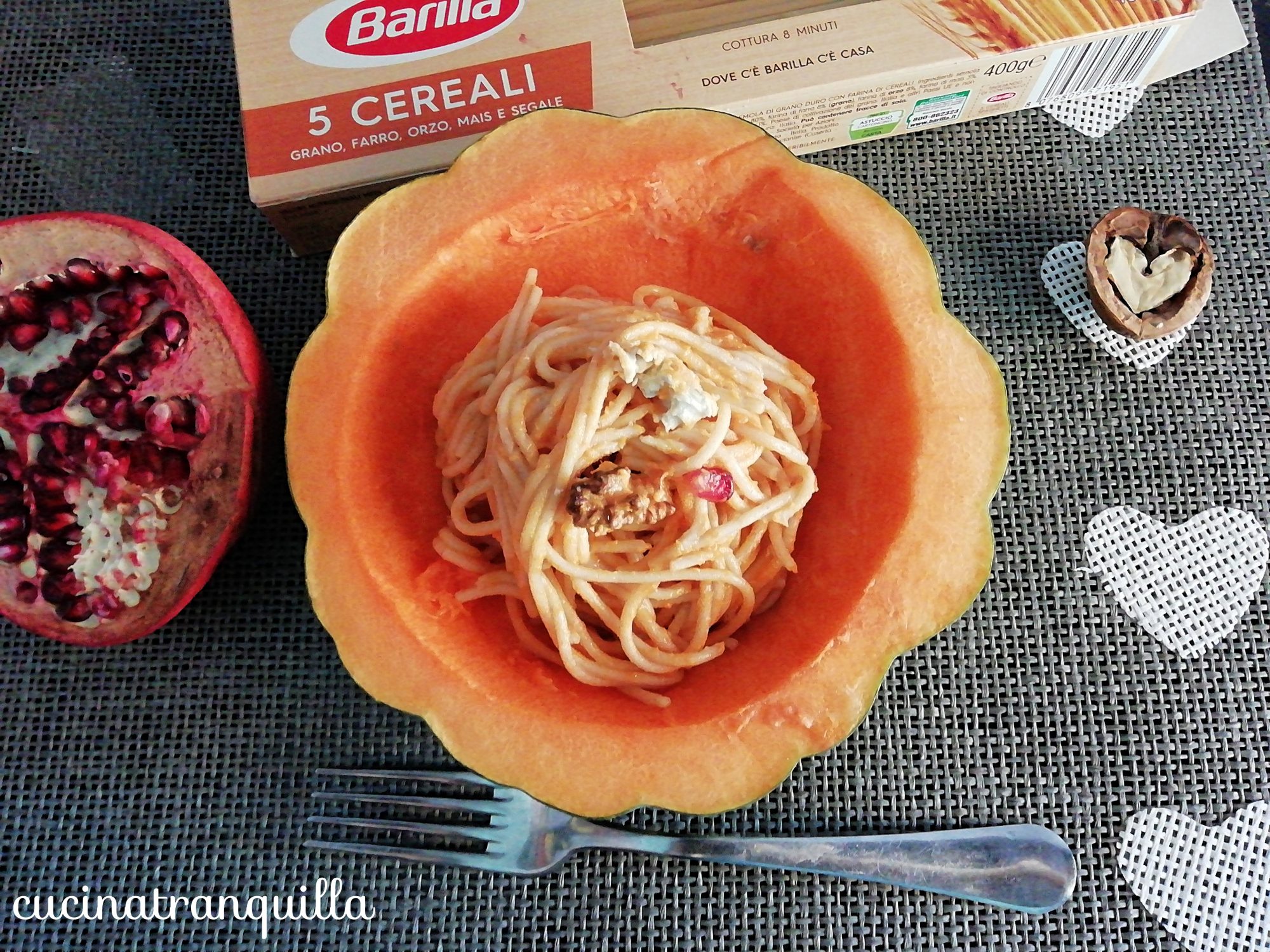 Spaghetti ai 5 cereali al sapore d’autunno