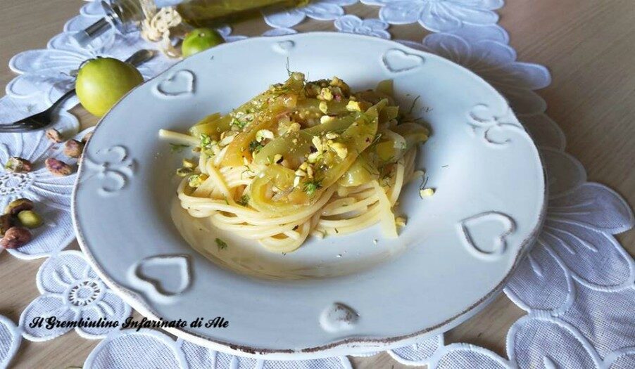 Spaghetti ai pomodori verdi