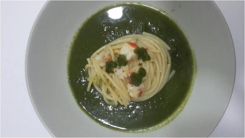 Spaghetti ai sapori di mare e fattoria
