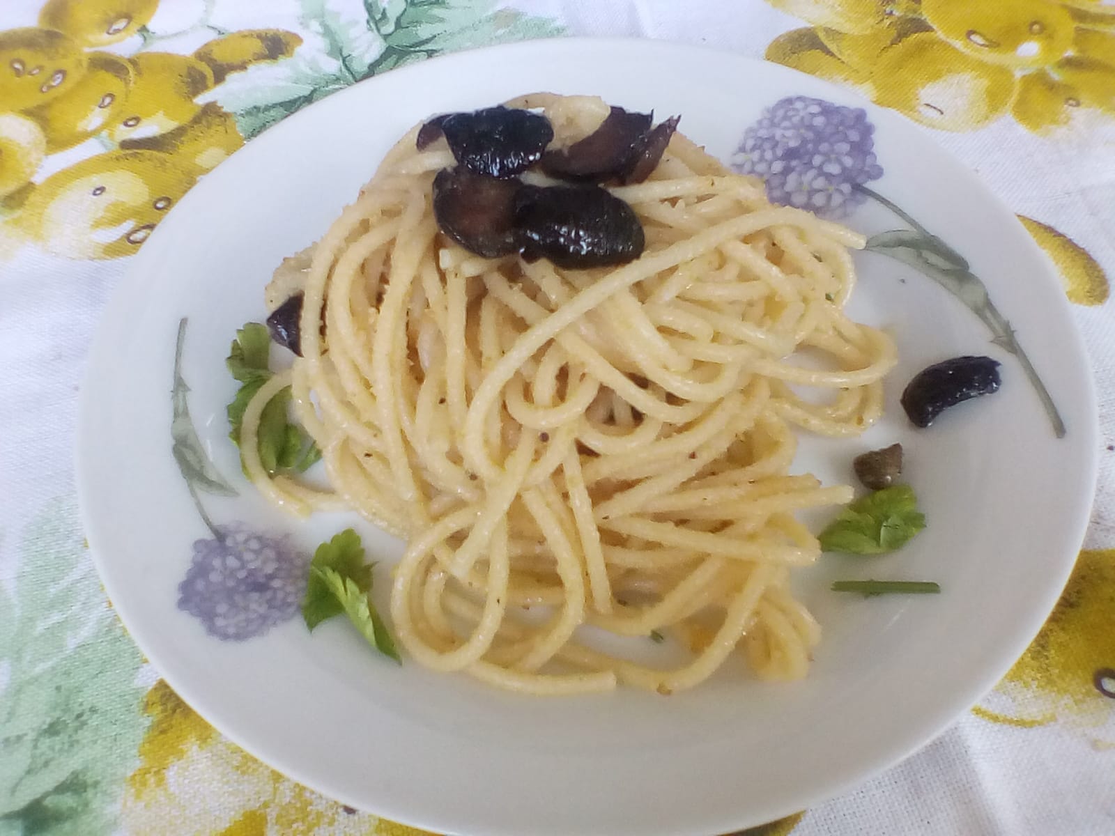 Spaghetti al pangrattato tostato