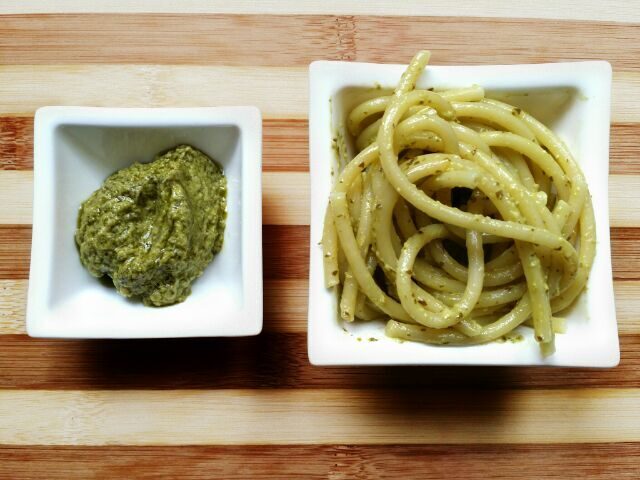 Spaghetti al pesto genovese