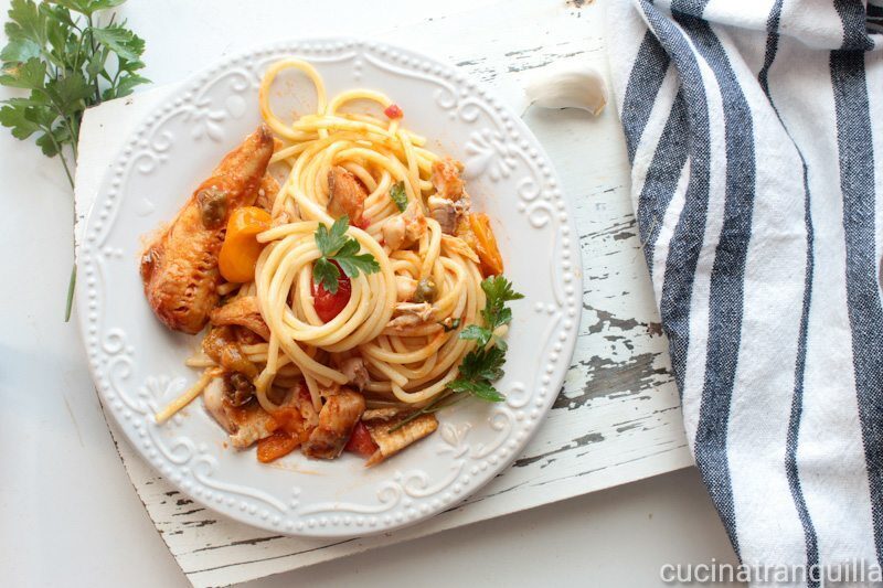 Spaghetti al ragù di gallinella