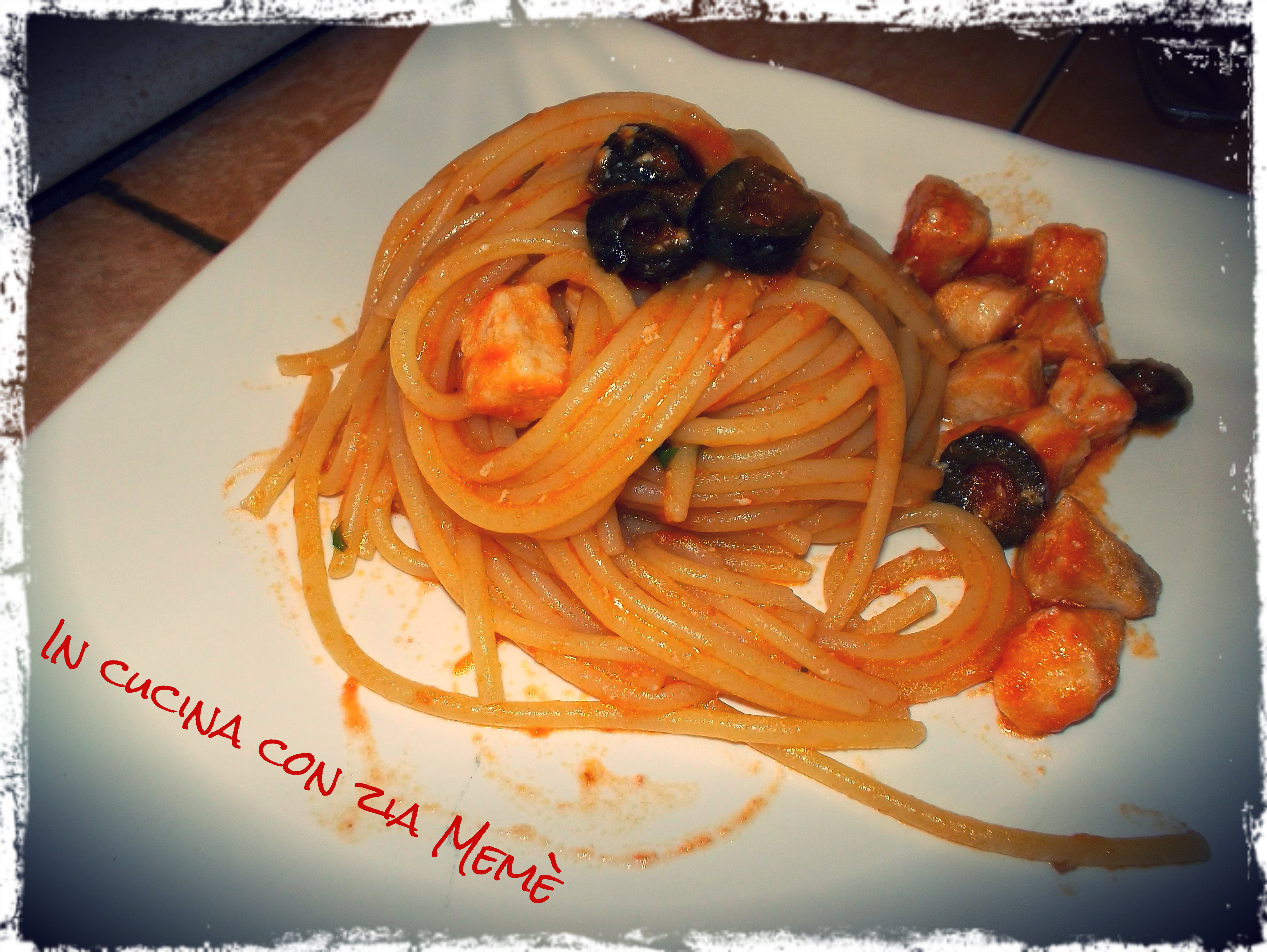 Spaghetti al ragù di pesce spada