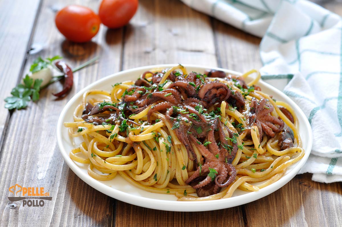 Spaghetti al sugo di moscardini