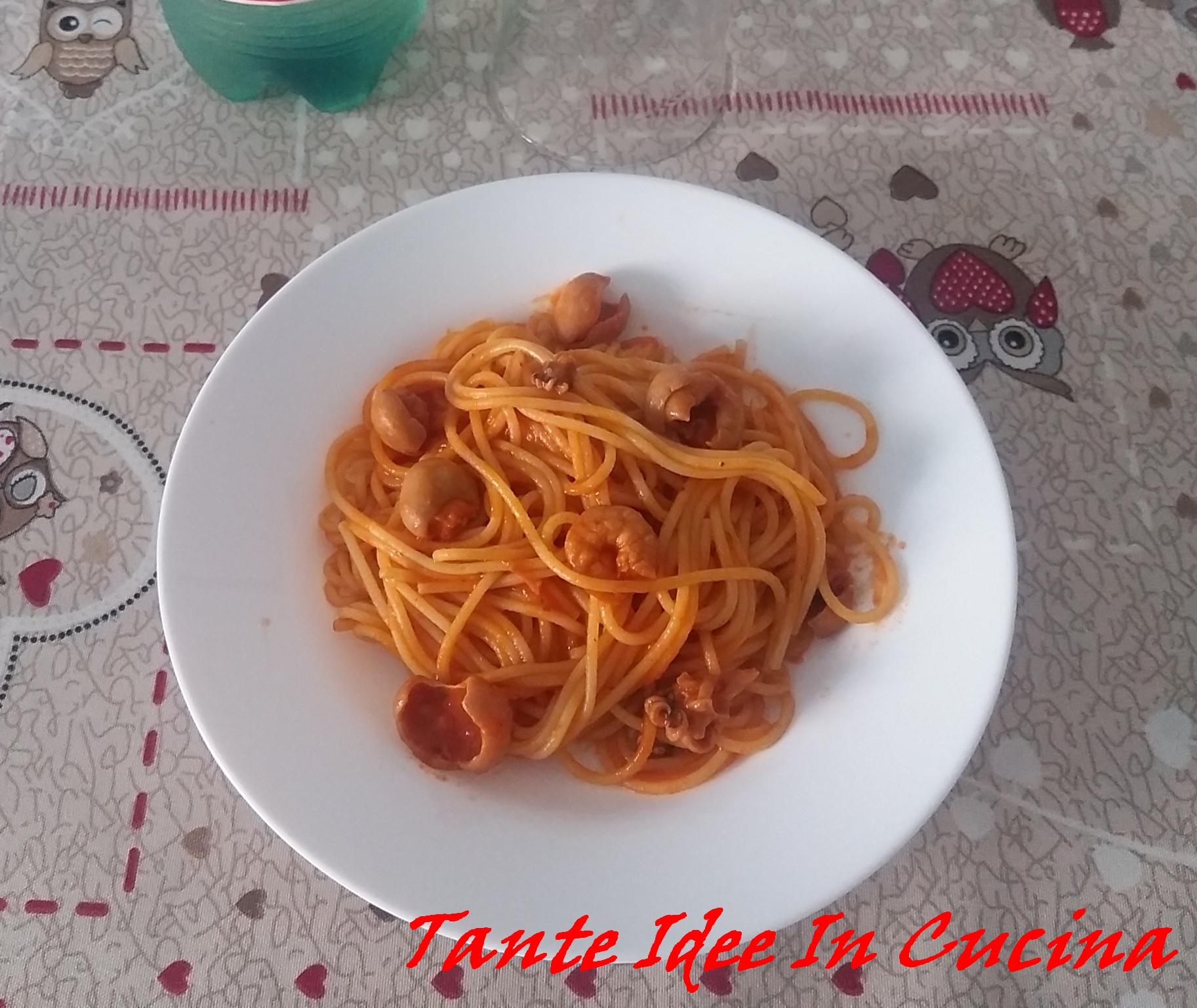 Spaghetti al sugo di seppioline & mazzancolle