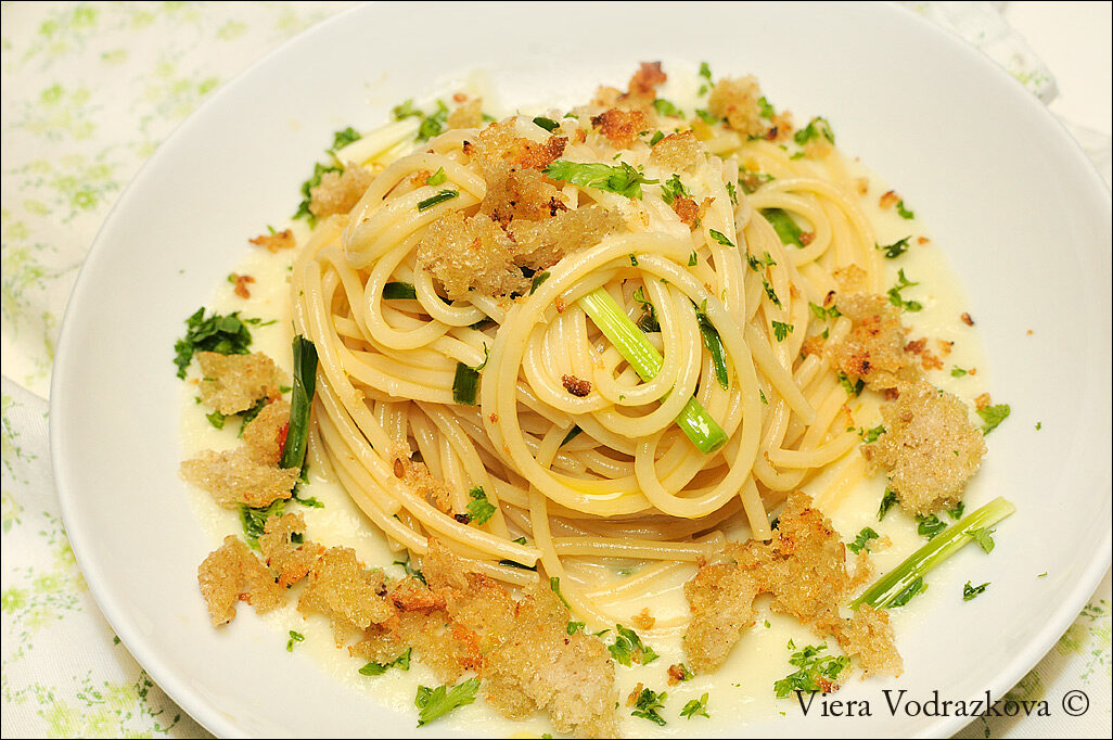 Spaghetti alla cannavacciuolo con crema di cavolfiore a modo mio