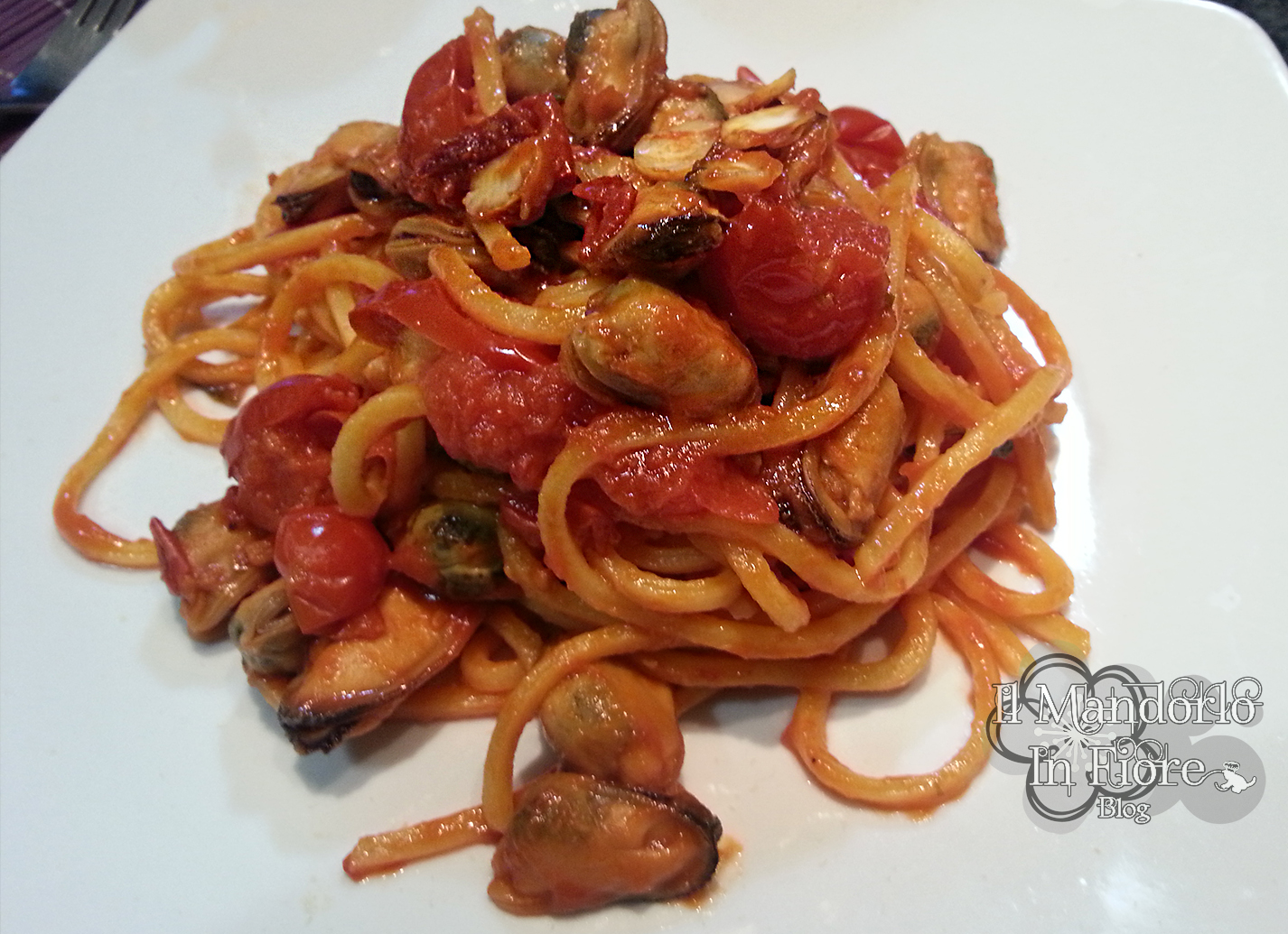 Spaghetti alla chitarra al sugo di cozze e vongole