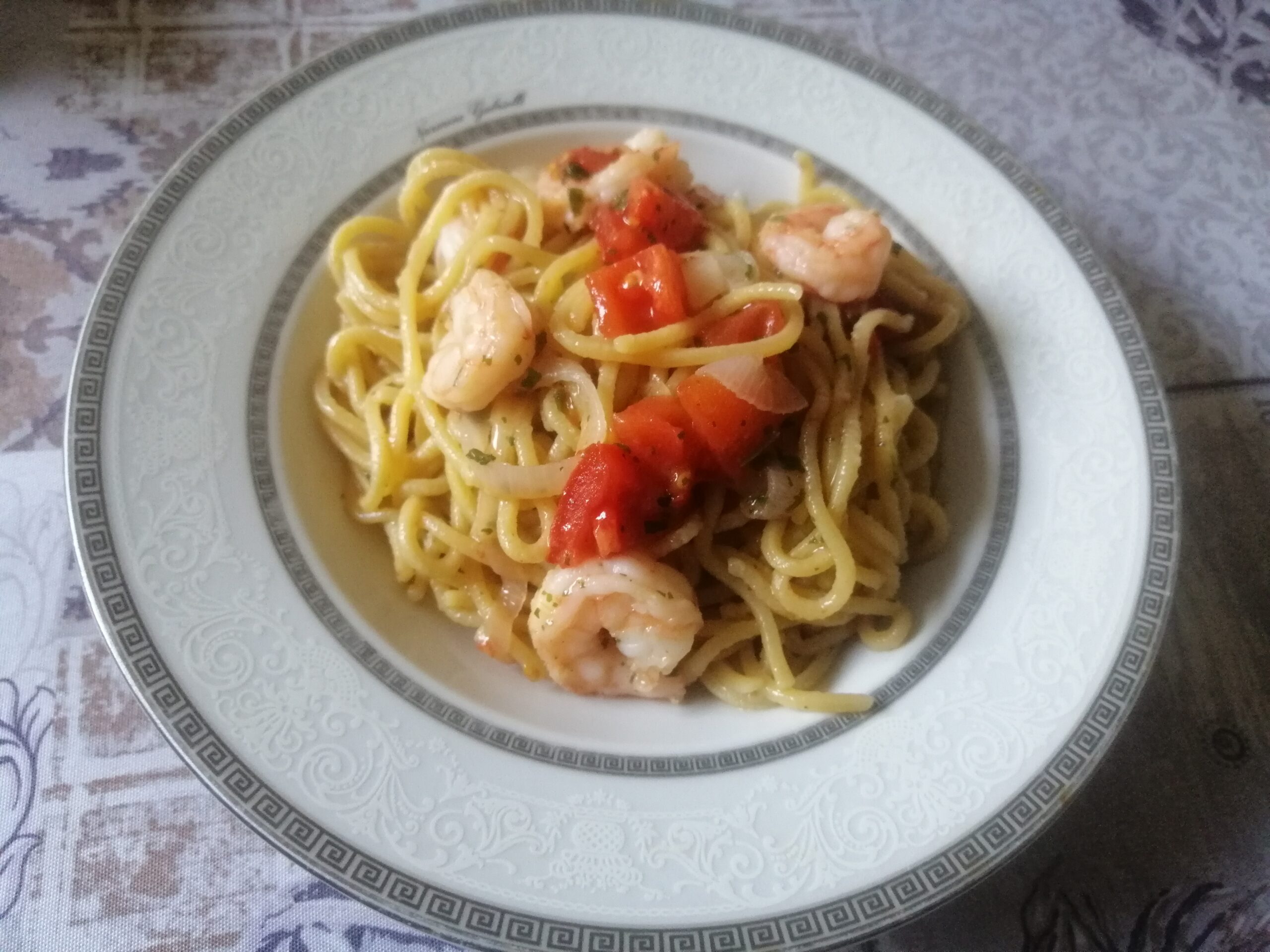 Spaghetti alla chitarra con mazzancolle