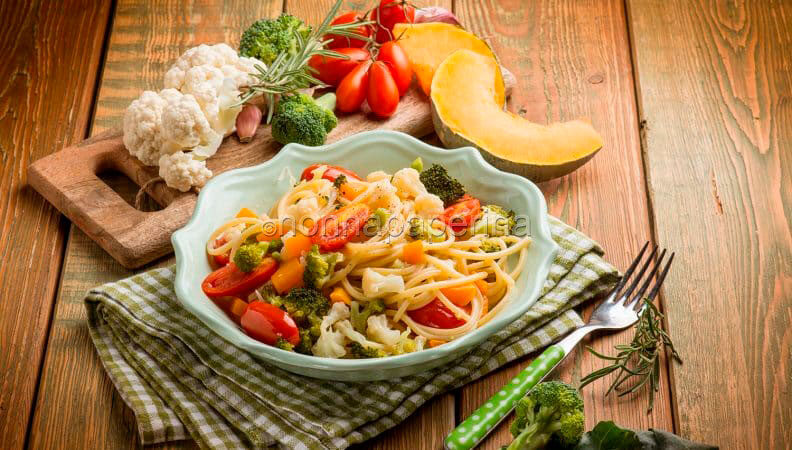 Spaghetti alla chitarra con zucca e broccolo , genuinità al top!