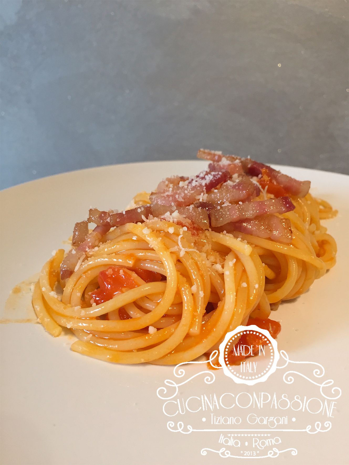 Spaghetti all’amatriciana estiva