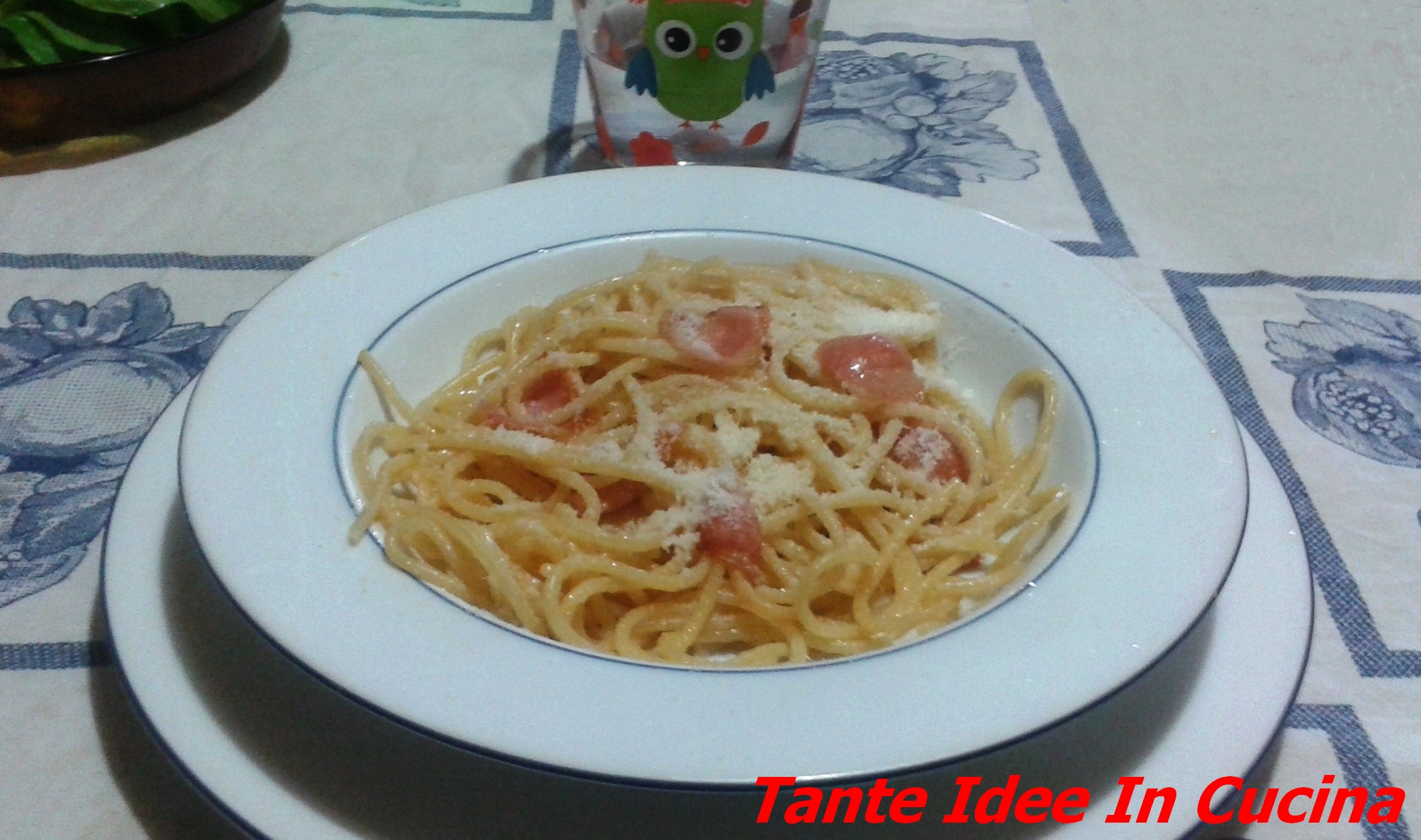 Spaghetti all’amatriciana in bianco