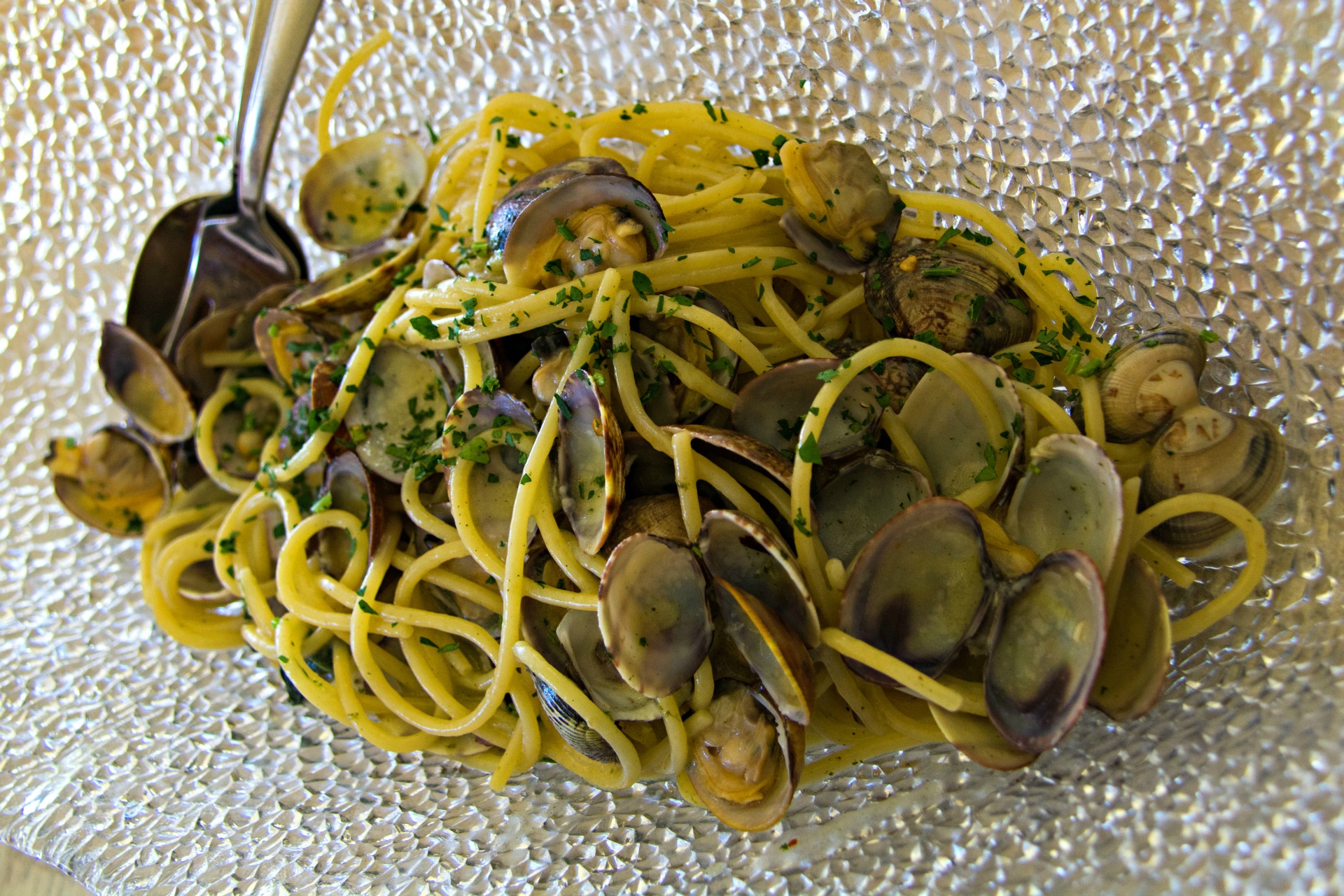 Spaghetti alle vongole oriental style
