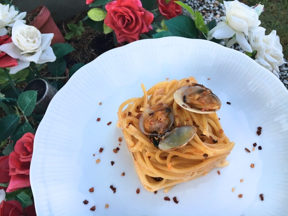 Spaghetti alle vongole piccanti e senza aglio