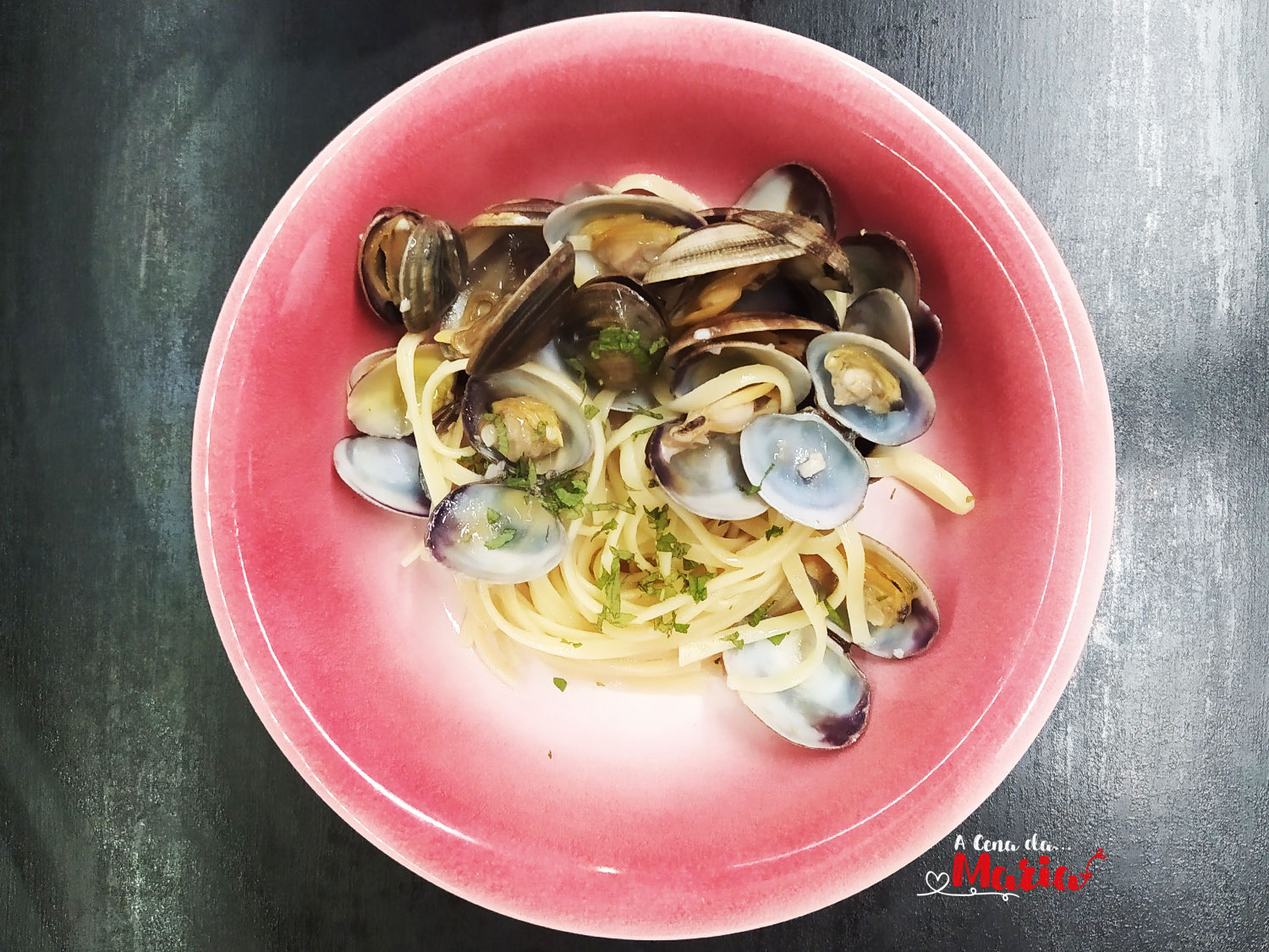 Spaghetti alle vongole veraci e menta