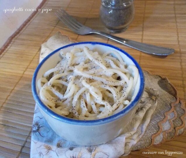 Spaghetti cacio e pepe