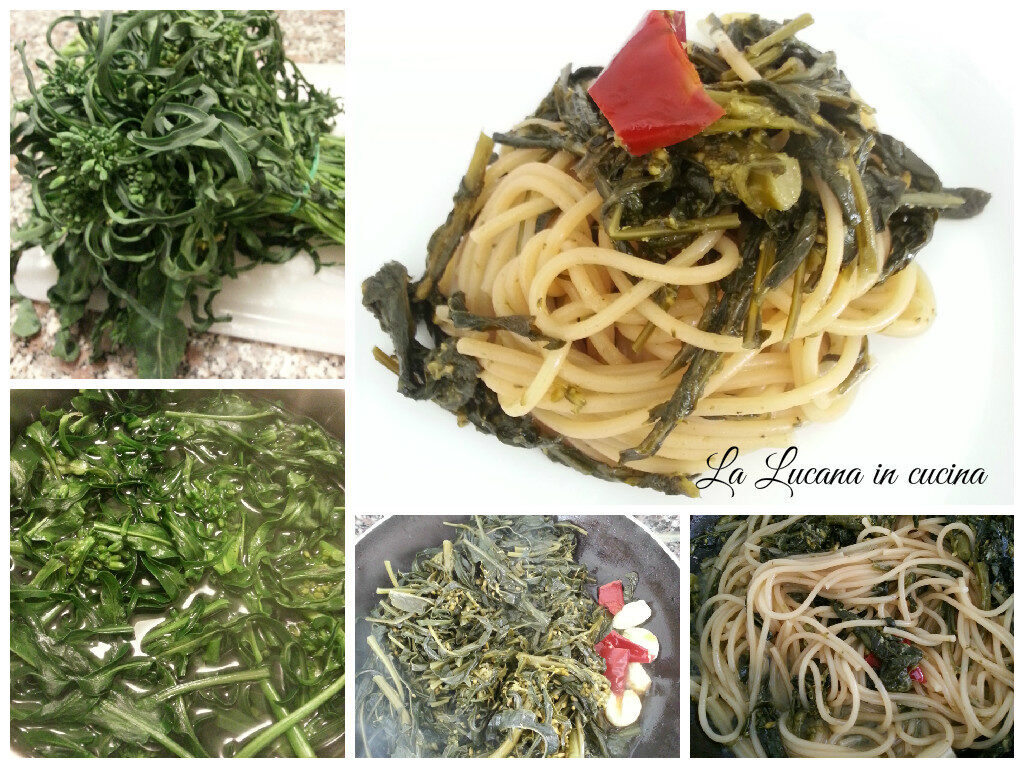 Spaghetti con broccolo spigarello