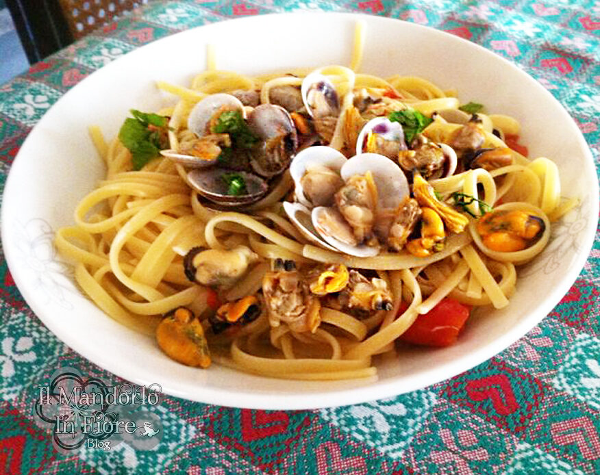 Spaghetti con cozze e vongole