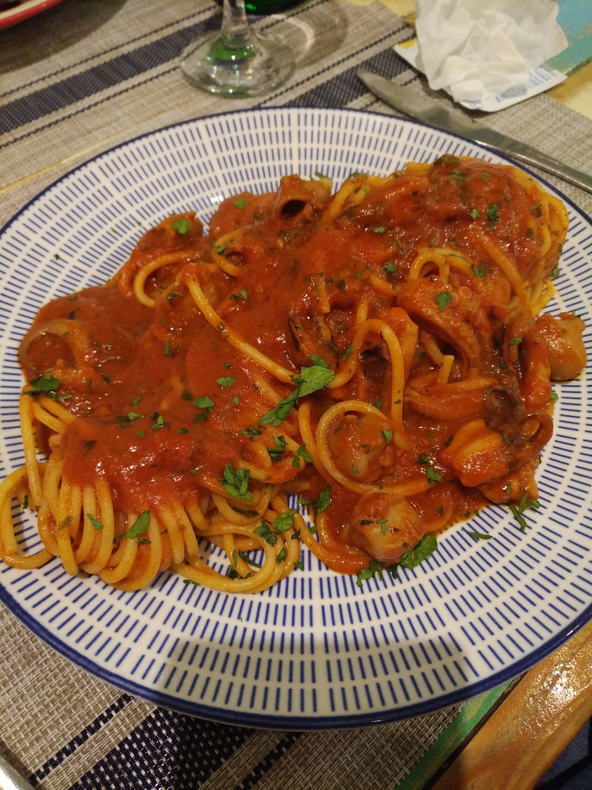 Spaghetti con i polipetti