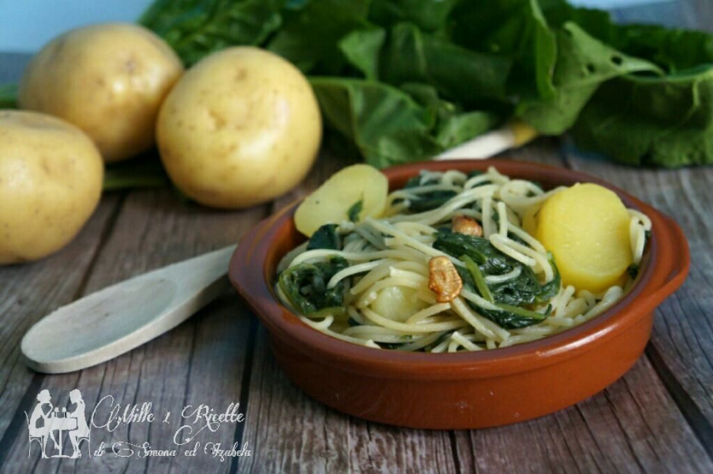 Spaghetti con le bietole, un piatto molto semplice però buono