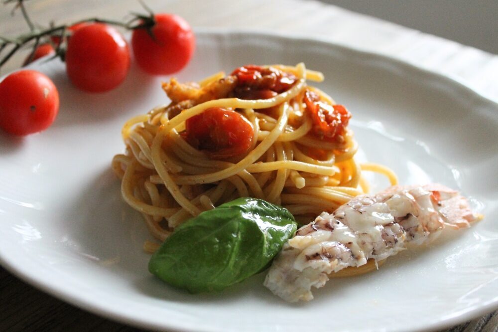 Spaghetti con le canocchie – ricetta facile e veloce