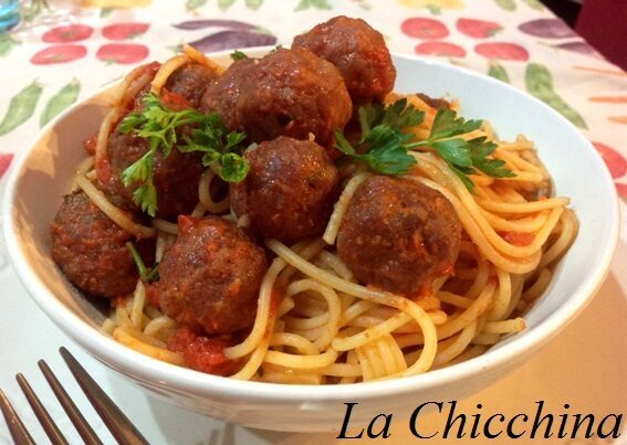 Spaghetti con le polpettine