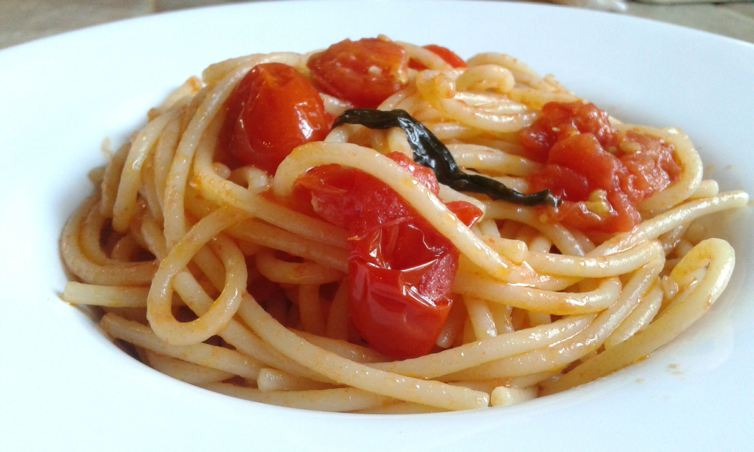 Spaghetti con pomodorini