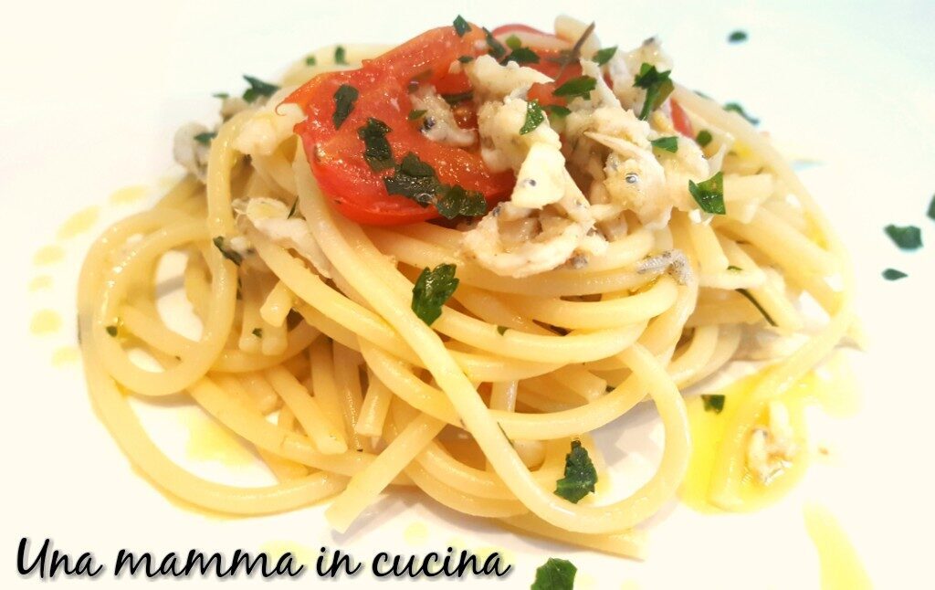 Spaghetti con rossetti e pomodorini