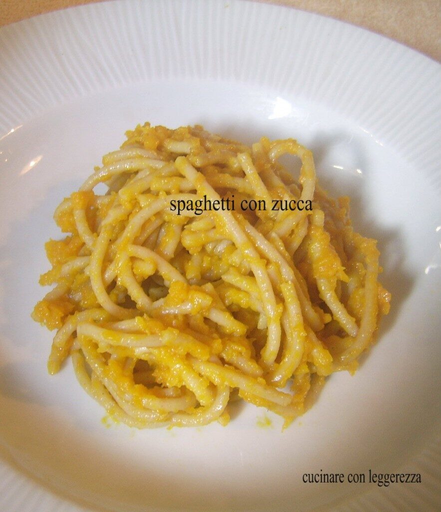 Spaghetti con zucca