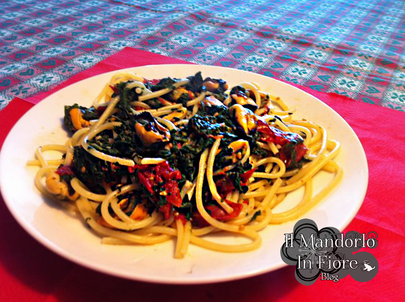 Spaghetti cozze e tenerumi