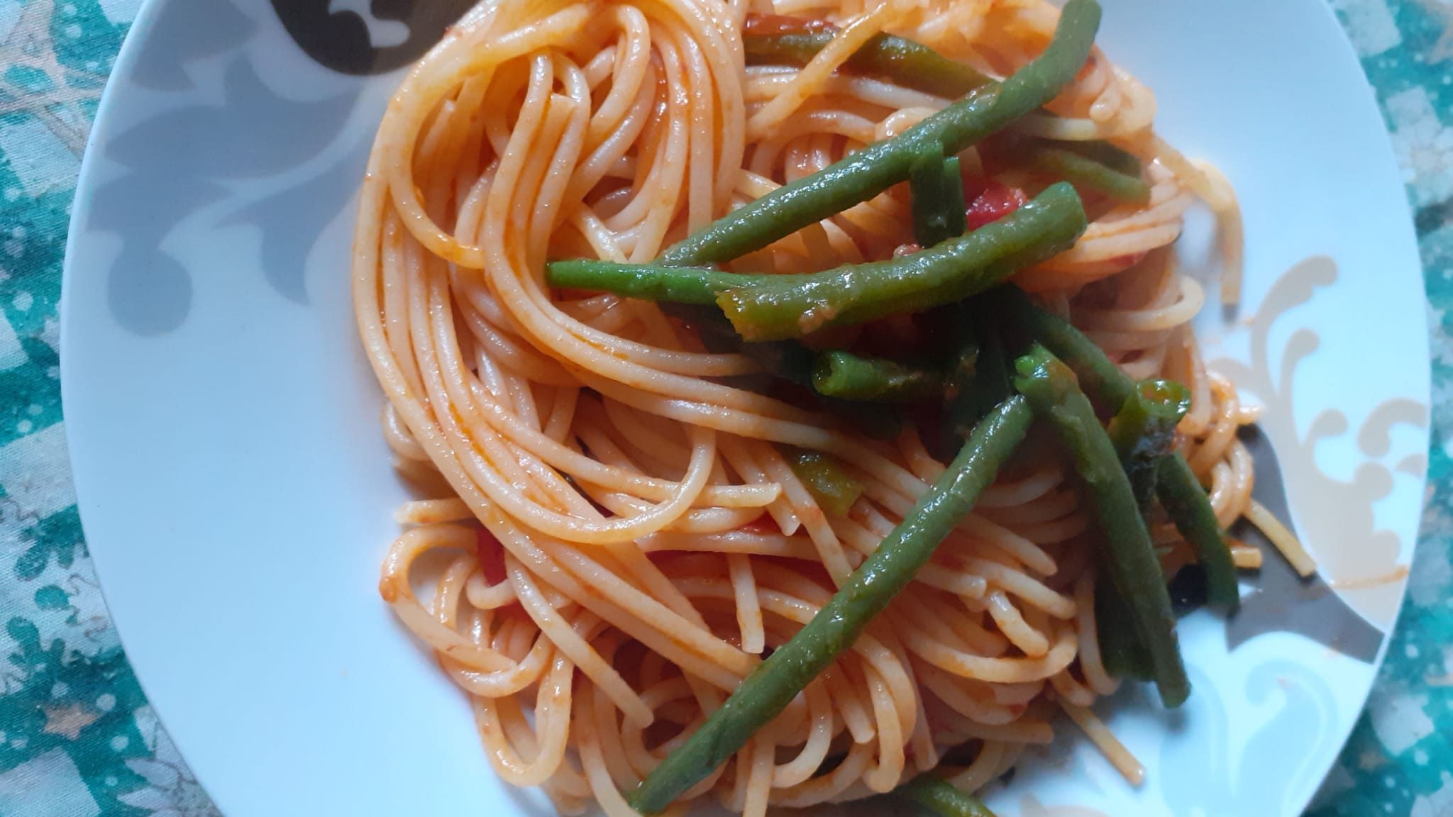Spaghetti e fagiolini