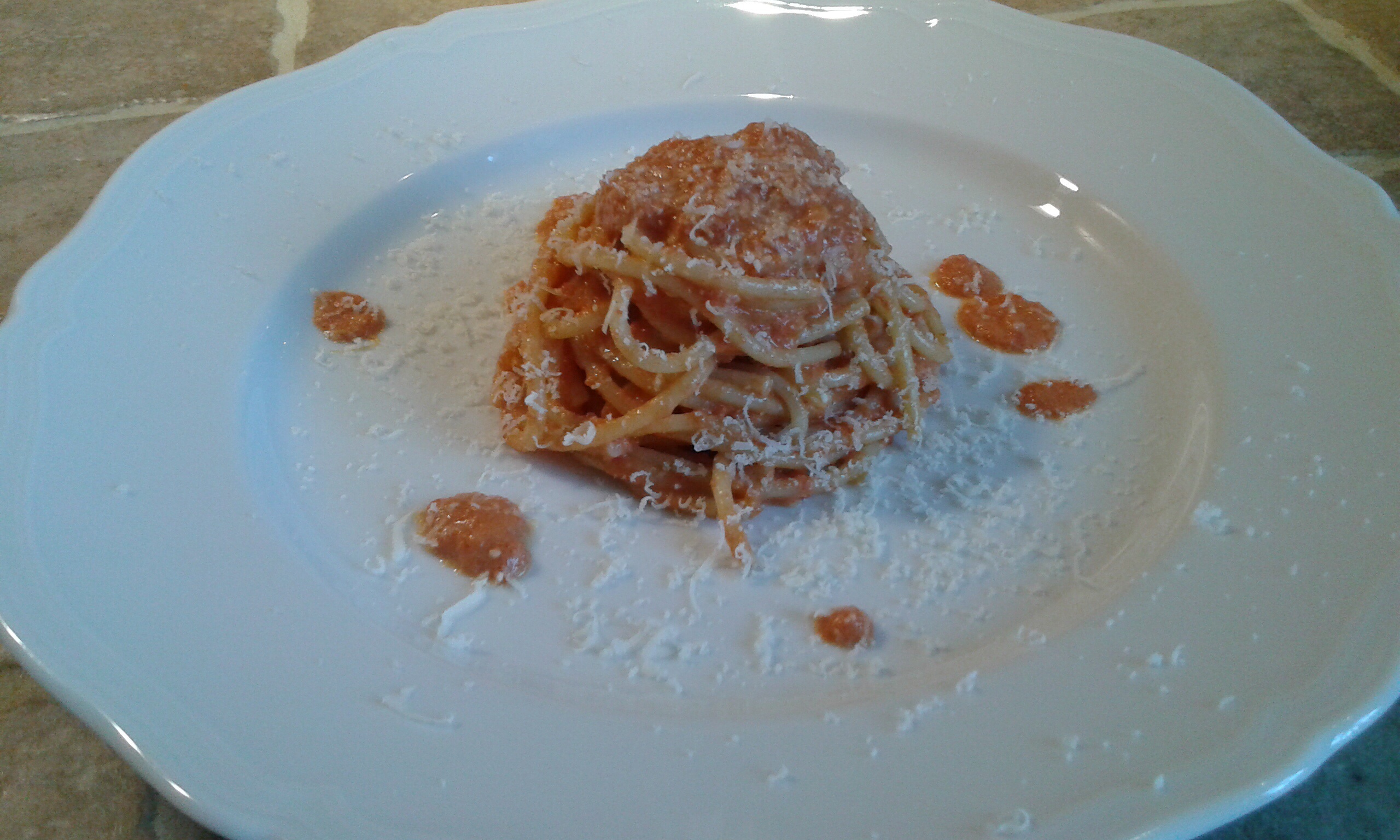 Spaghetti panna & pomodoro