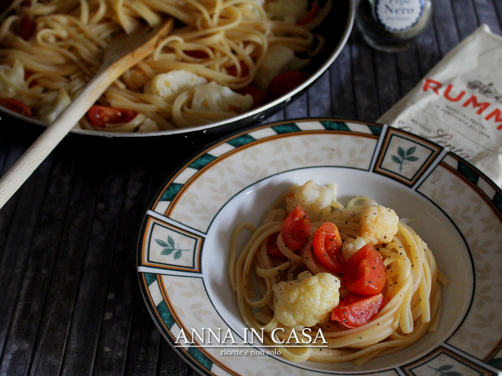 Spaghetti pomodorini cavolfiore e pepe